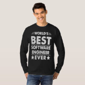 Beste software ingenieur ter wereld ooit t-shirt (Voorkant volledig)