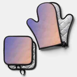 Beste Solid Color Silver gewatteerde hittebescherm Ovenwant & Pannenlap Set