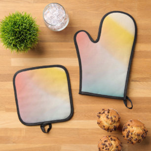 Beste Solid Color Silver gewatteerde hittebescherm Ovenwant & Pannenlap Set