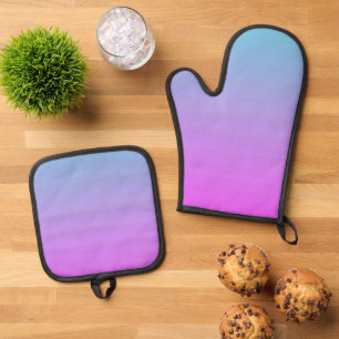 Beste Solid Color Silver gewatteerde hittebescherm Ovenwant & Pannenlap Set