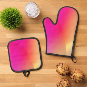 Beste Solid Color Silver gewatteerde hittebescherm Ovenwant & Pannenlap Set