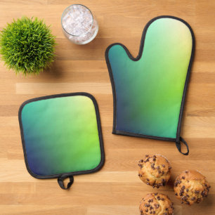 Beste Solid Color Silver gewatteerde hittebescherm Ovenwant & Pannenlap Set
