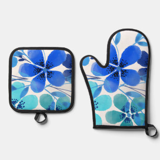 Beste Solid Color Silver gewatteerde hittebescherm Ovenwant & Pannenlap Set