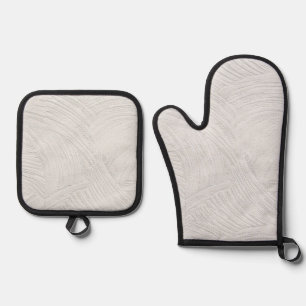 Beste Solid Color Silver gewatteerde hittebescherm Ovenwant & Pannenlap Set