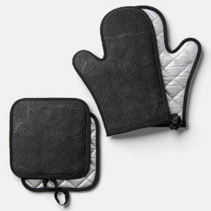 Beste Solid Color Silver gewatteerde hittebescherm Ovenwant & Pannenlap Set