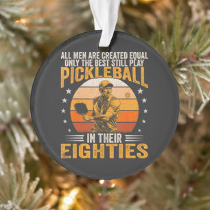 Beste spelen pickleball in hun tachtiger jaren ornament