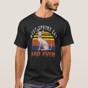 Beste Sphynx vader ooit Eigenaar haarloze kat T-shirt