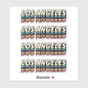 Beste stad om Los Angeles te bezoeken - Naam stad Sticker