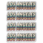 Beste stad om te bezoeken Los Angeles - Stadnaam Sticker (Voorkant)