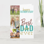 Beste Stepdad ooit 3 Fotovaders Dag Kaart (Voorkant)