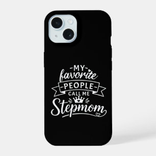 Beste stiefmoeder cadeau van een lief samengesteld iPhone 15 hoesje