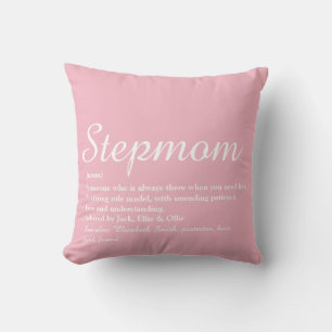 Beste stiefmoeder, definitie van stiefmoeder Roze  Kussen