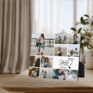 Beste stiefmoeder ooit Aangepaste foto collage  Fotoplaat