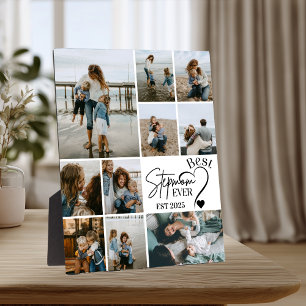 Beste stiefmoeder ooit Aangepaste foto collage  Fotoplaat