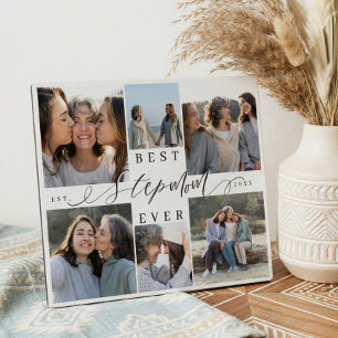Beste stiefmoeder ooit Gepersonaliseerde fotocolla Fotoplaat