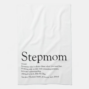 Beste stiefmoeder ter wereld, definitie stiefmoede theedoek