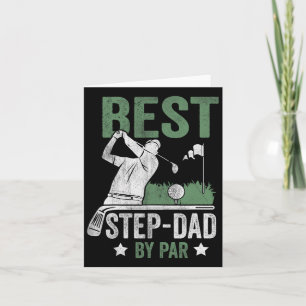 Beste stiefvader door Par Vaderdag golf cadeau Kaart