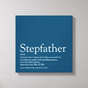 Beste Stiefvader ter Wereld, Definitie Stiefvader Canvas Afdruk