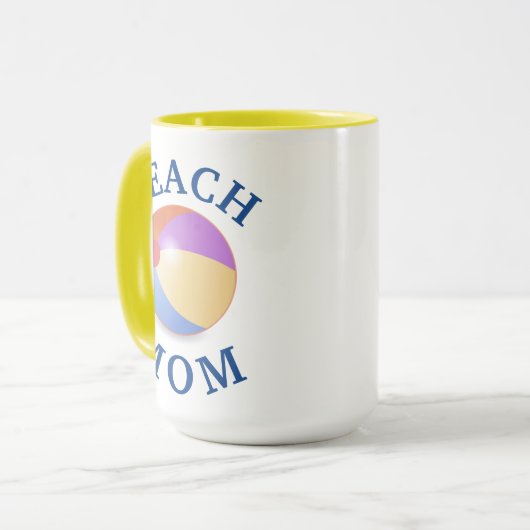 Beste "STRANDMOEDER" ooit! Moederdag Mok (Voorkant links)