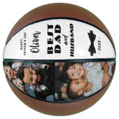 Beste Stropdas voor vader en man, Elegant Basketbal (Voorkant)