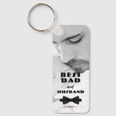 Beste Stropdas voor vader en man, Elegant Foto Sleutelhanger (Voorkant)