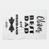 Beste Stropdas voor vader en man, Elegant Theedoek (Horizontaal)