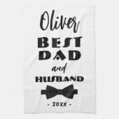 Beste Stropdas voor vader en man, Elegant Theedoek (Verticaal)