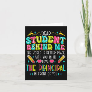 Beste student achter mij Principal Motivatie APPR Kaart