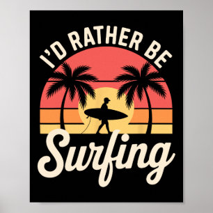 Beste surf kunst voor mannen vrouwen surfer surfen poster