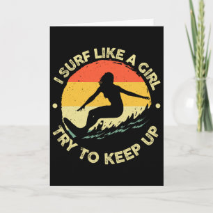 Beste surf kunst voor meisjes vrouwen strand surfe kaart