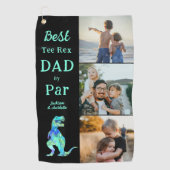 Beste T-shirt Rex Dad door Par 3 Foto Grappig Golfhanddoek (Voorkant)