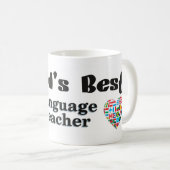 Beste taaldocent ter wereld koffiemok (Voorkant rechts)