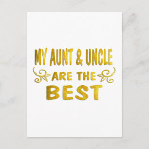 Beste tante en oom briefkaart
