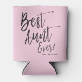 Beste tante Ever | Aangepaste scriptstijl Blikjeskoeler (Voorkant)