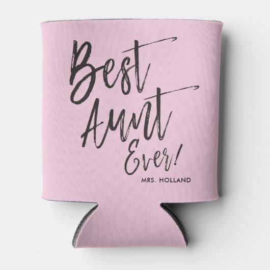 Beste tante Ever | Aangepaste scriptstijl Blikjeskoeler (Voorkant)