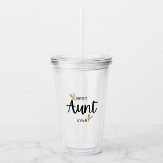 Beste tante Ever Acryl Drinkbeker