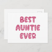 Beste tante Ever Briefkaart (Voorkant / Achterkant)