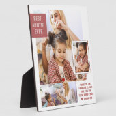 Beste tante Ever | Moderne fotocollage Plaque Fotoplaat (Zijkant)