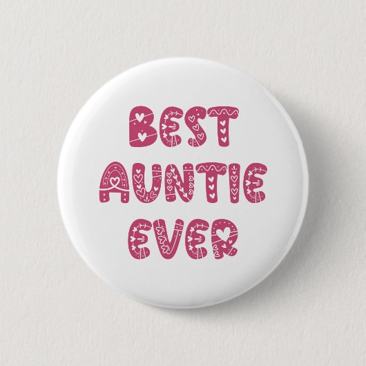 Beste tante Ever Ronde Button 5,7 Cm (Voorkant)