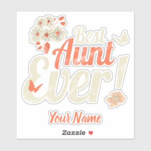 Beste tante Ever tante Birthday Godmoeder Sticker