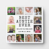Beste tante ooit 12 foto collage display fotoplaat (Voorkant)