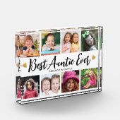 Beste tante ooit 8 Afbeelding Collage Heart Keepsa Fotoblokken (Links)