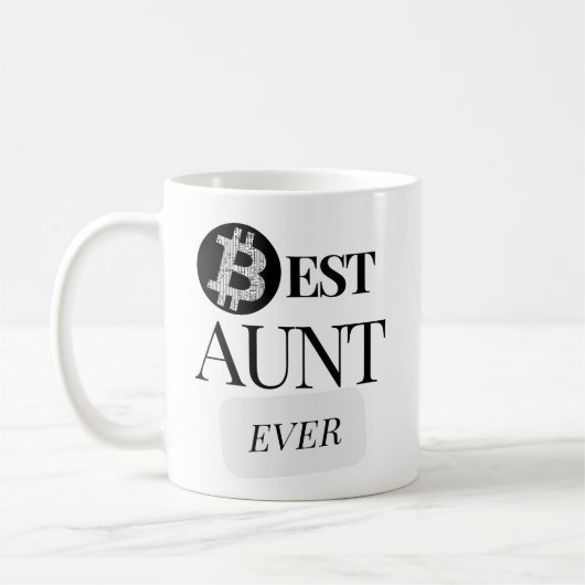 Beste tante ooit Bitcoin Crypto Cryptocurrency Koffiemok (Links)