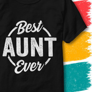 Beste tante ooit Citaat Vintage Grafisch Grappige T-shirt