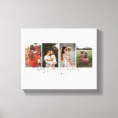 Beste Tante Ooit Modern Script 4 Foto's Collage Gi Canvas Afdruk (Voorkant)