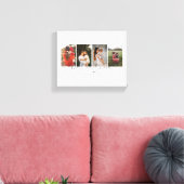 Beste Tante Ooit Modern Script 4 Foto's Collage Gi Canvas Afdruk (Insitu (Woonkamer))