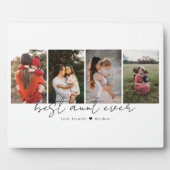 Beste Tante Ooit Modern Script 4 Foto's Collage Gi Fotoplaat (Voorkant)