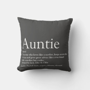 Beste tante ooit Oma definitie Grijs Kussen