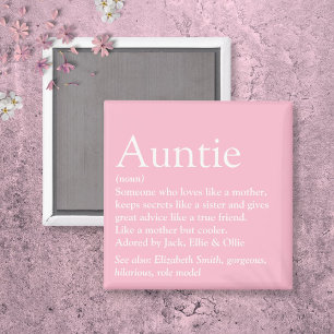 Beste tante ooit Oma definitie Roze Magneet
