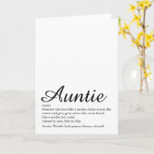 Beste tante ooit Oomzegger Definitie Script Kaart (Gele Bloem)